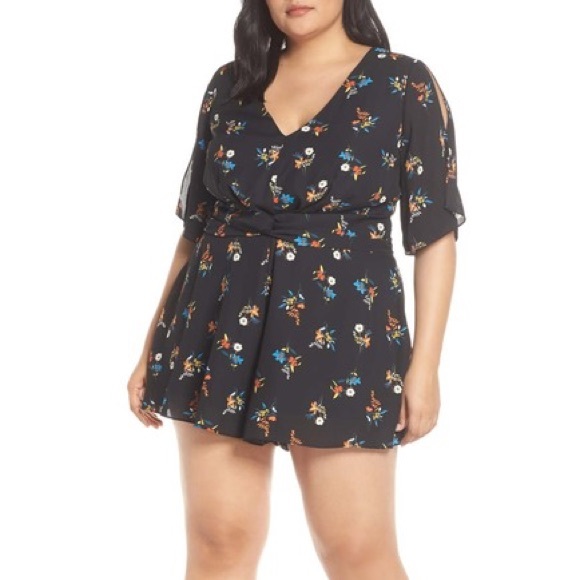 City Chic Pants - NWT City Chic Vacation Romper Plus Size